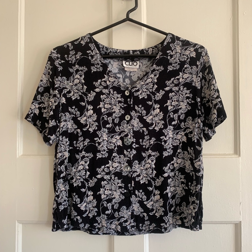 Vintage Floral Blouse Clio Petites